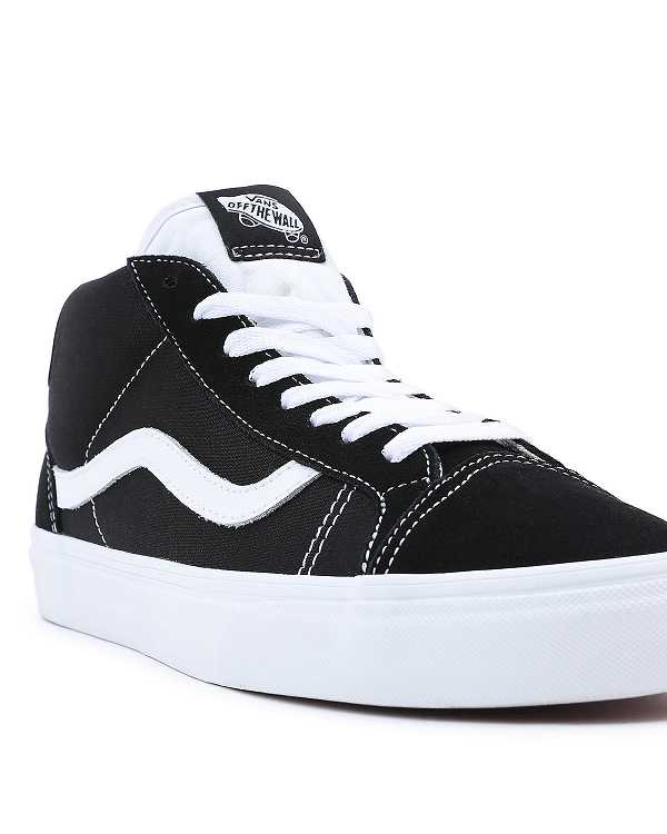 Black Men Vans Mid Skool 37 Sneakers Australia | VN9518246