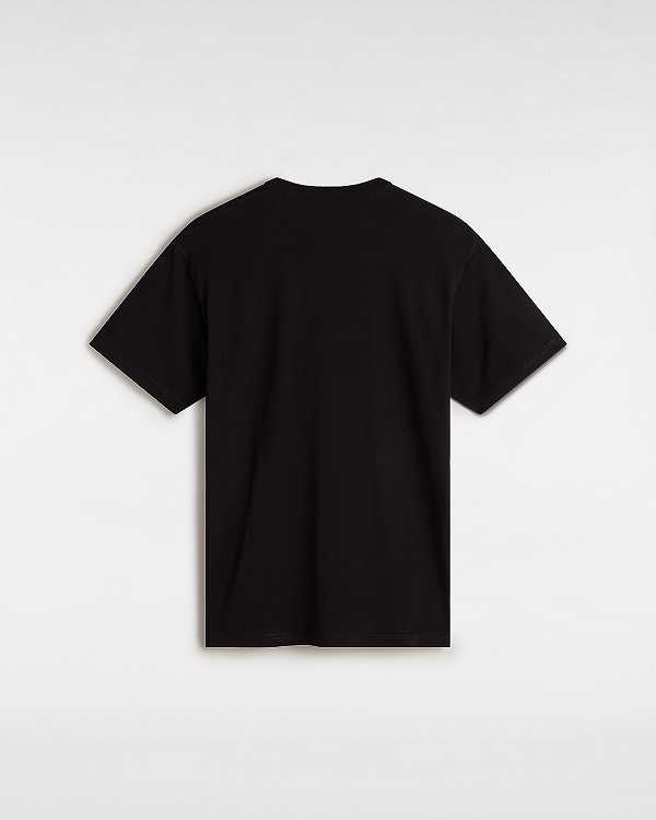 Black Men Vans OTW Classic Front T Shirts Australia | VN9746035