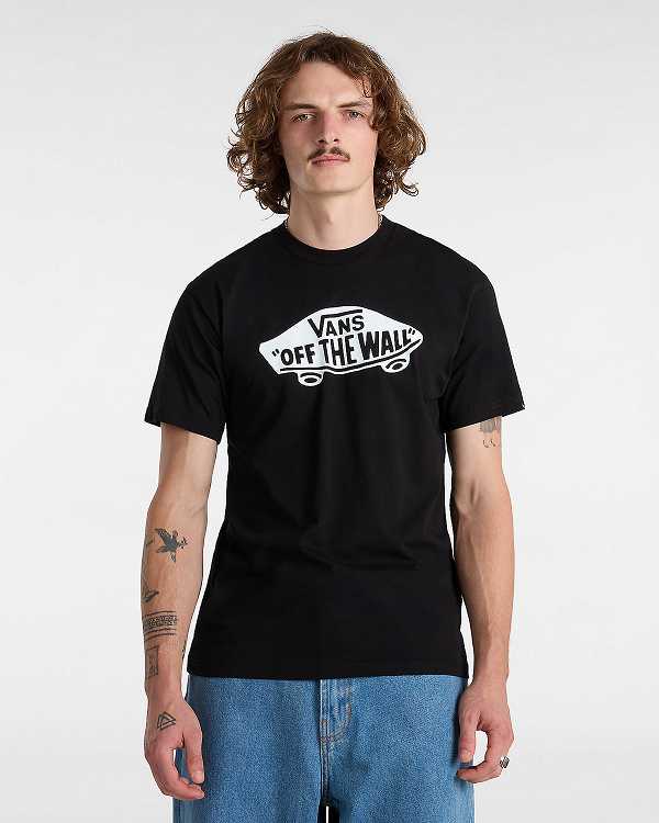 Black Men Vans OTW Classic Front T Shirts Australia | VN9746035