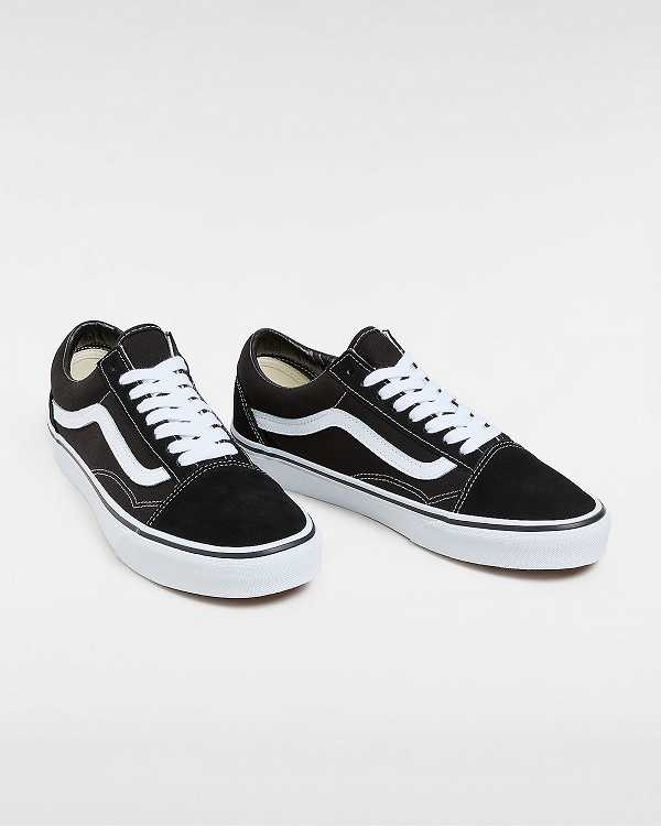 Black Men Vans Old Skool Wide Fit Sneakers Australia | VN9178240