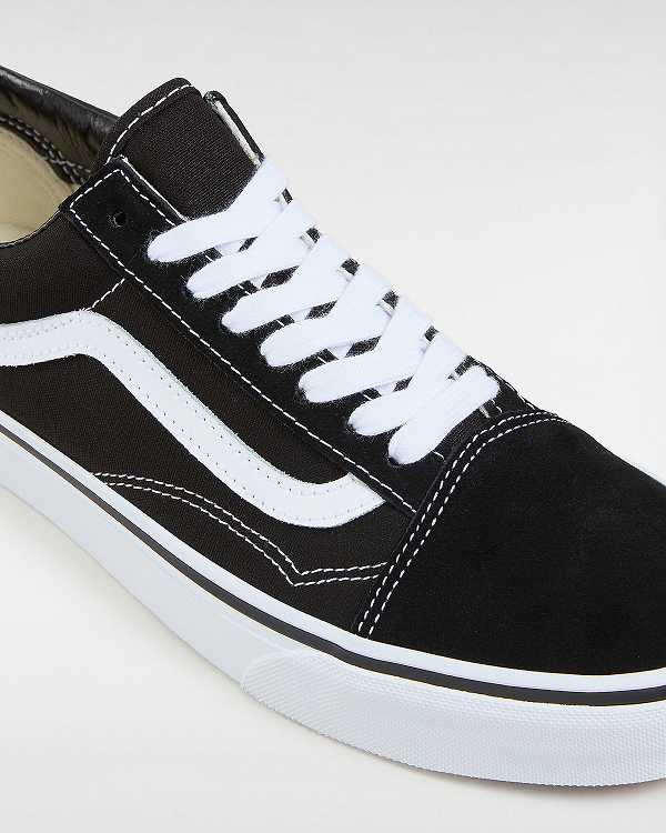 Black Men Vans Old Skool Wide Fit Sneakers Australia | VN9178240