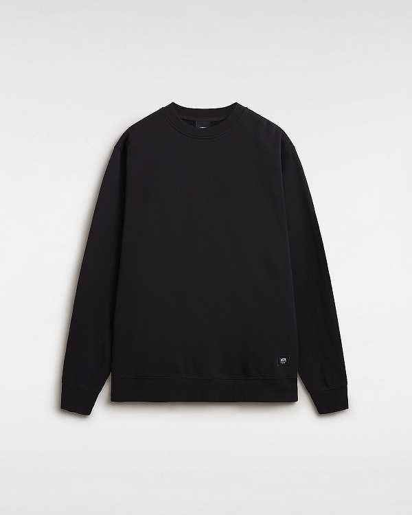 Black Men Vans Original Standards Loose Crew Sweatshirt Australia | VN8034769