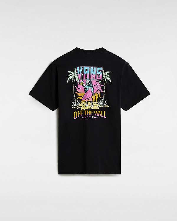 Black Men Vans Palm Cheers Classic T Shirts Australia | VN7243908