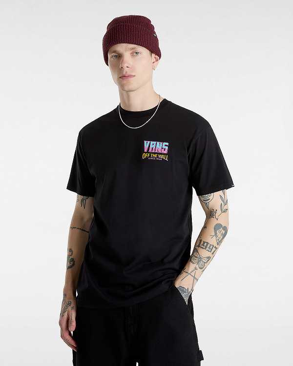 Black Men Vans Palm Cheers Classic T Shirts Australia | VN7243908