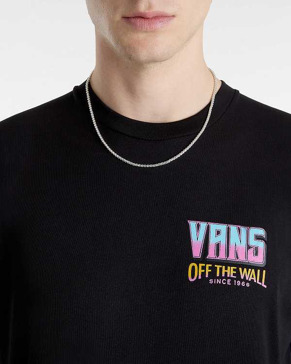 Black Men Vans Palm Cheers Classic T Shirts Australia | VN7243908