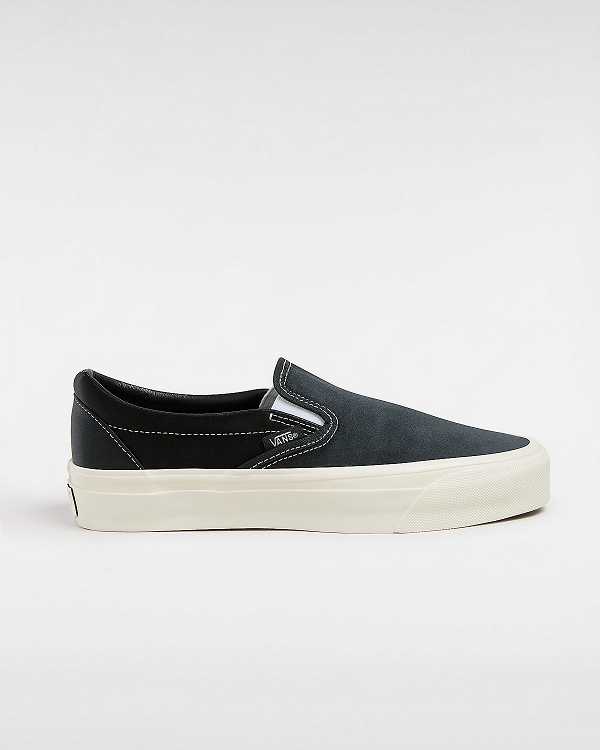 Black Men Vans Premium 98 Satin Slip On Shoes Australia | VN9250684