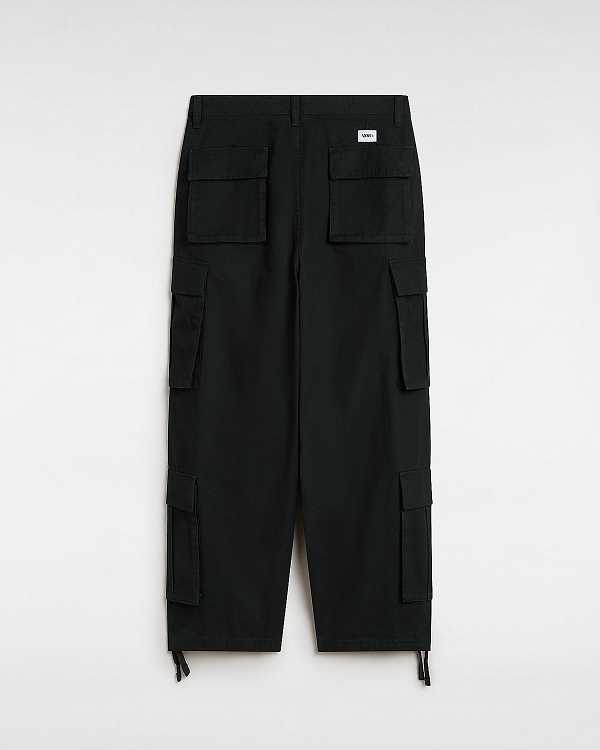 Black Men Vans Premium Baggy Cargo Pants Australia | VN7523069