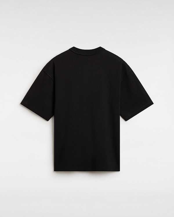 Black Men Vans Premium Broadway Short Sleeve T Shirts Australia | VN8634751