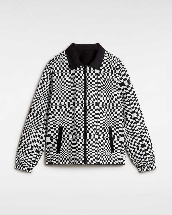 Black Men Vans Premium Reversible Station Jacket Australia | VN4795620