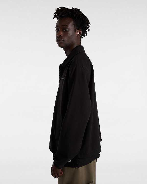 Black Men Vans Premium Reversible Station Jacket Australia | VN4795620