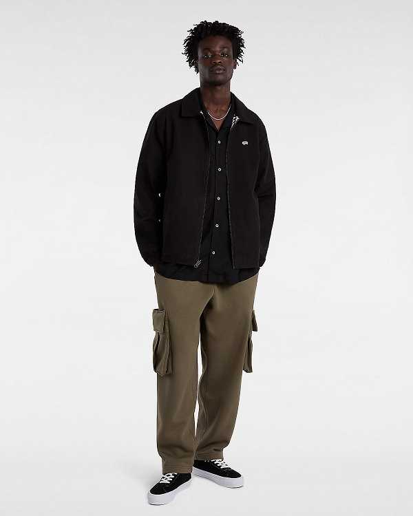 Black Men Vans Premium Reversible Station Jacket Australia | VN4795620