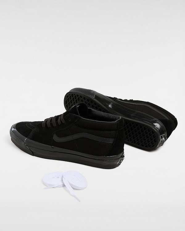 Black Men Vans Premium Sk8-Mid 83 Sneakers Australia | VN2135906