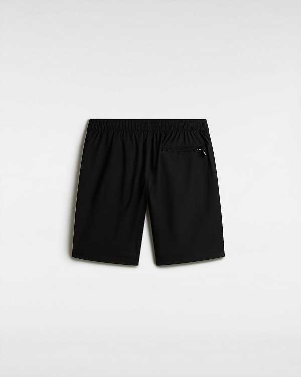 Black Men Vans Primary Solid Elastic Boardshorts Australia | VN6035284