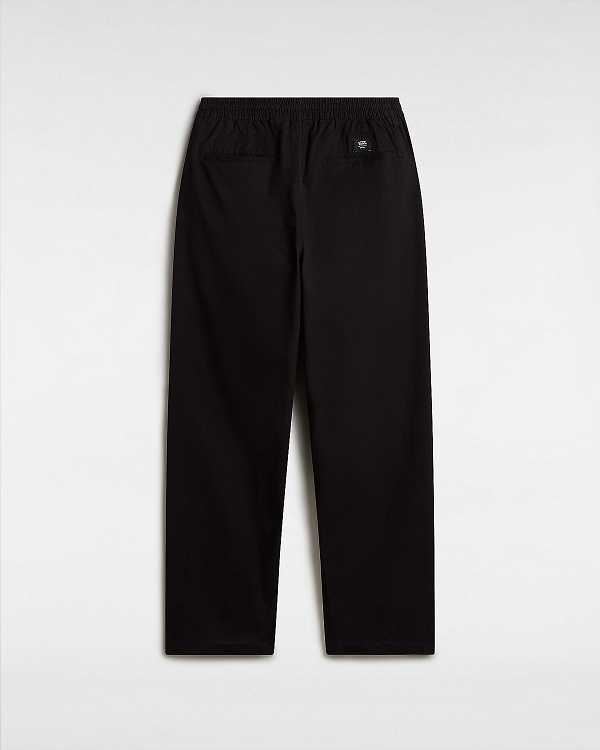 Black Men Vans Range Baggy Tapered Elastic Waist Pants Australia | VN9728430