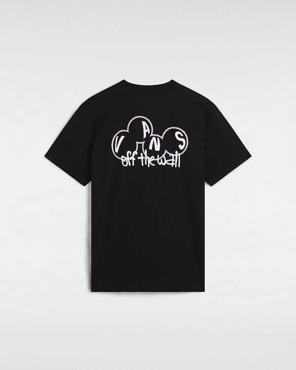 Black Men Vans Scuttle T Shirts Australia | VN8975301