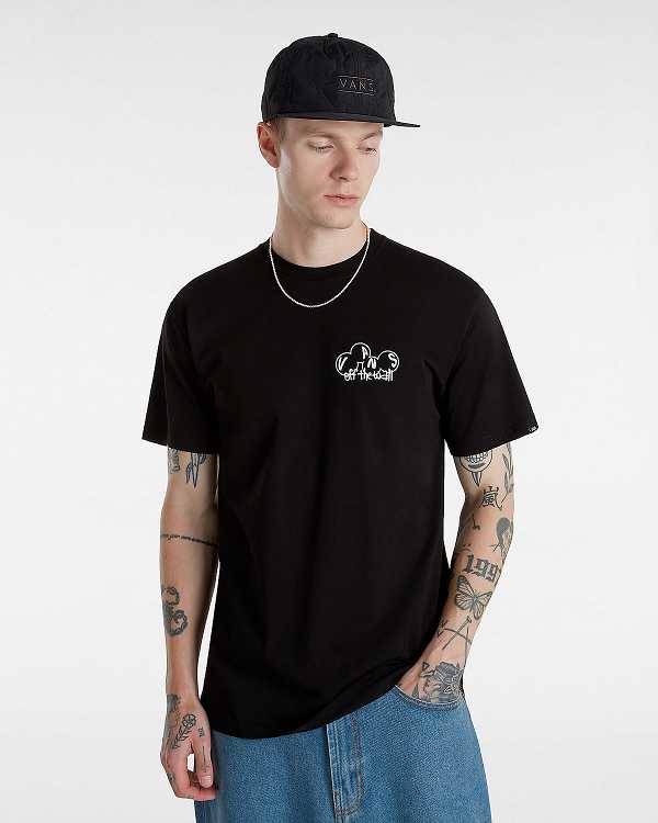 Black Men Vans Scuttle T Shirts Australia | VN8975301