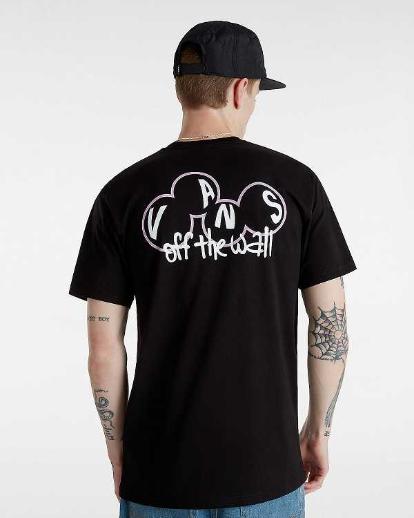 Black Men Vans Scuttle T Shirts Australia | VN8975301