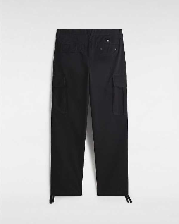 Black Men Vans Service Cargo Loose Tapered Pants Australia | VN4928307