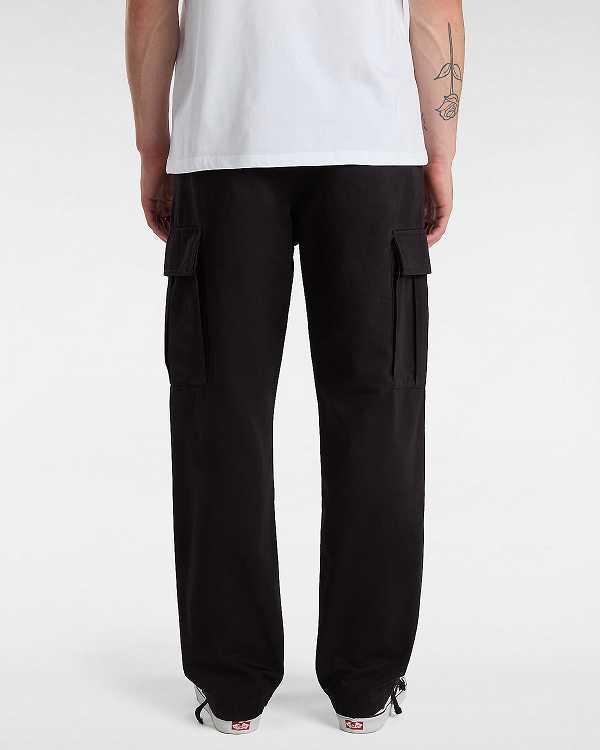 Black Men Vans Service Cargo Loose Tapered Pants Australia | VN4928307