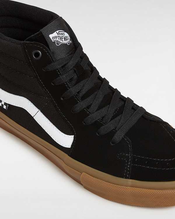 Black Men Vans Sk8-Hi Skate Shoes Australia | VN1950864