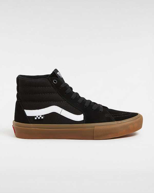 Black Men Vans Sk8-Hi Skate Shoes Australia | VN1950864