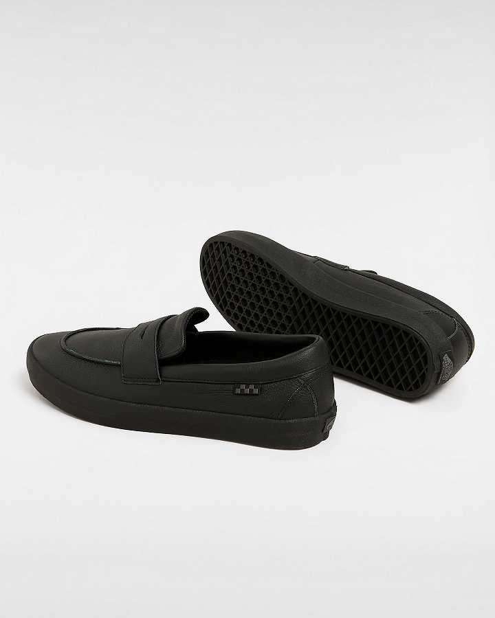 Black Men Vans Skate Loafers Australia | VN8047352