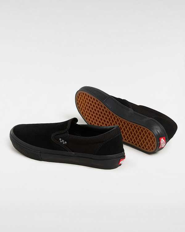 Black Men Vans Skate Slip On Shoes Australia | VN4593821