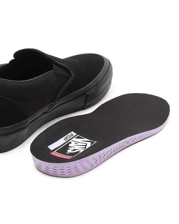 Black Men Vans Skate Slip On Shoes Australia | VN4593821