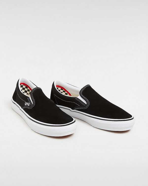 Black Men Vans Skate Slip On Shoes Australia | VN9278156