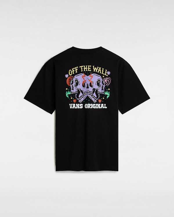 Black Men Vans Skull Void Classic T Shirts Australia | VN0243865