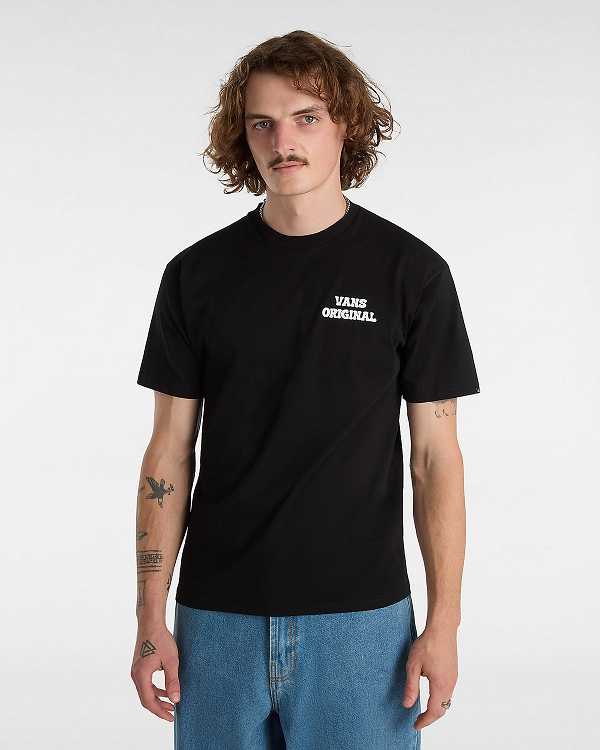 Black Men Vans Skull Void Classic T Shirts Australia | VN0243865