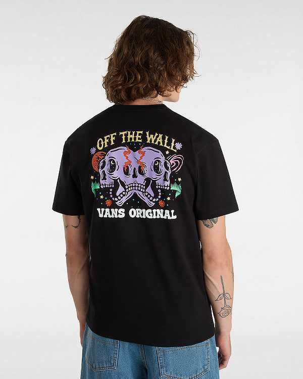 Black Men Vans Skull Void Classic T Shirts Australia | VN0243865