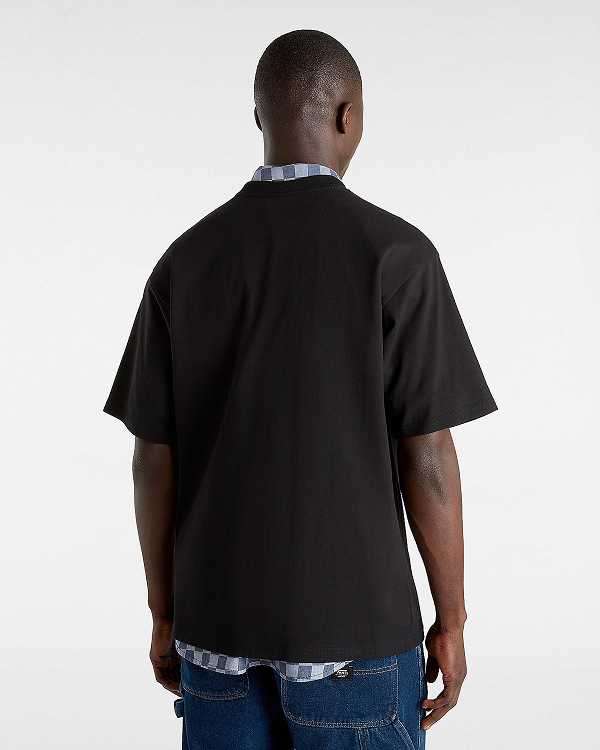 Black Men Vans Soles Loose T Shirts Australia | VN2196473