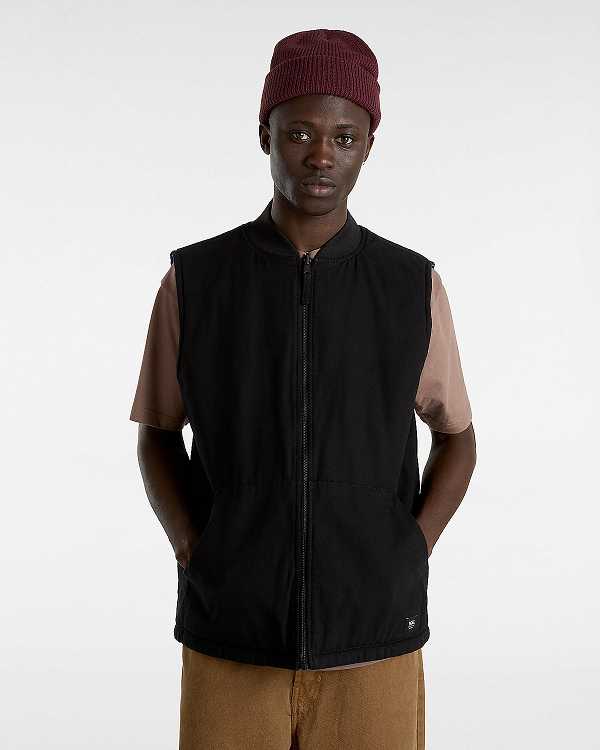 Black Men Vans Talbot Reversible Vest Australia | VN3824961