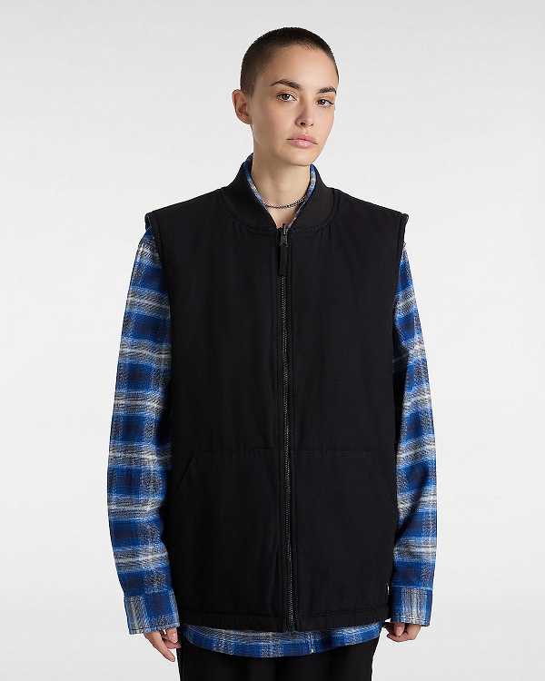 Black Men Vans Talbot Reversible Vest Australia | VN3824961