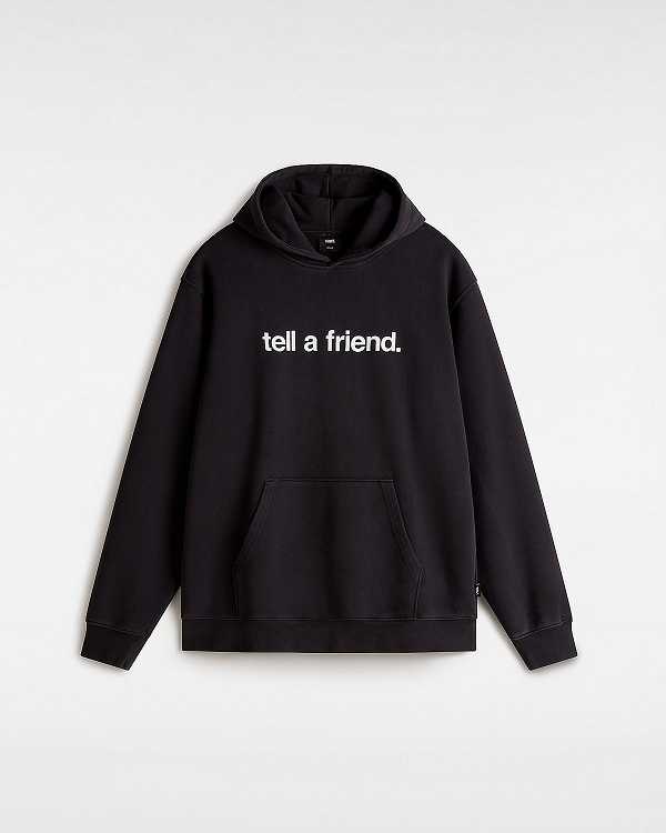 Black Men Vans Tell a Friend Crew Hoodie Australia | VN1069243