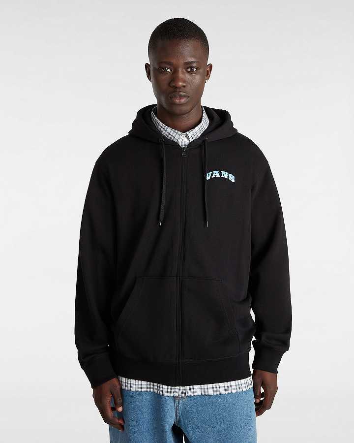 Black Men Vans True Waves Hoodie Australia | VN0273864