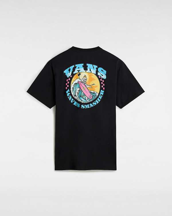 Black Men Vans True Waves T Shirts Australia | VN0356412