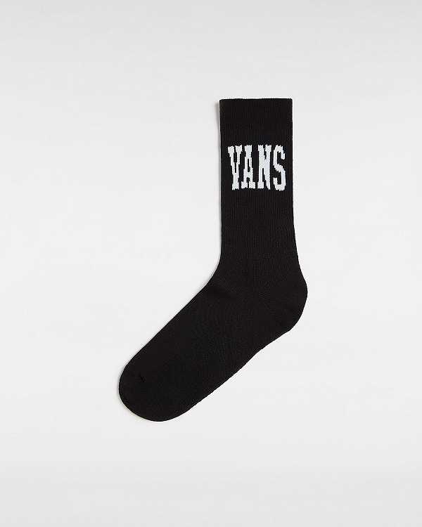 Black Unisex Vans Arched Crew (1 Pair) Socks Australia | VN2385471