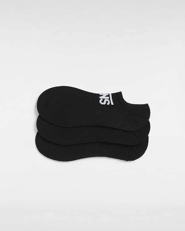 Black Unisex Vans Classic Kick (3 Pairs) Socks Australia | VN3125849