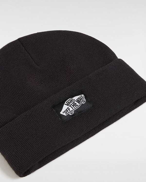 Black Unisex Vans Classic Tall Cuff Beanie Australia | VN8209514