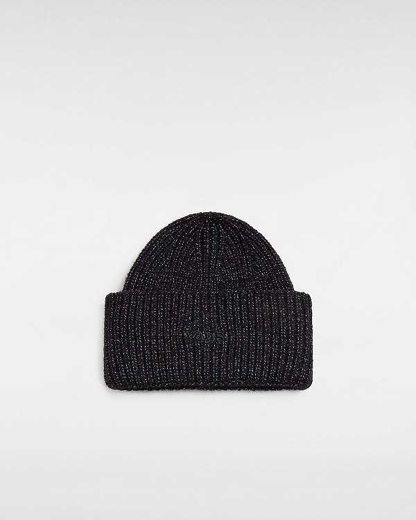 Black Unisex Vans Densmore Wide Cuff Beanie Australia | VN3062857