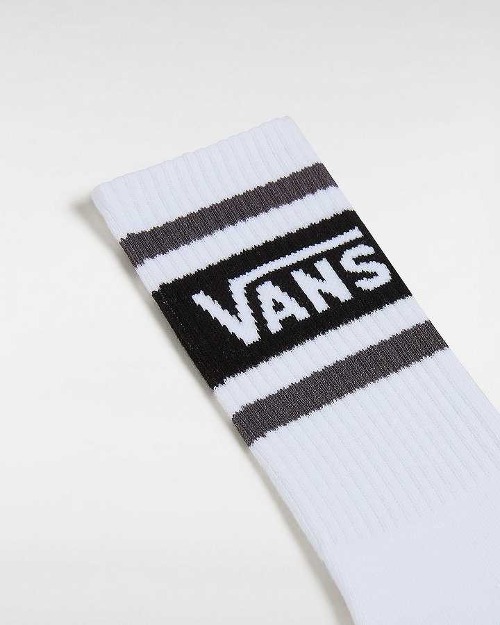 Black Unisex Vans Drop Crew (1 Pair) Socks Australia | VN2816705