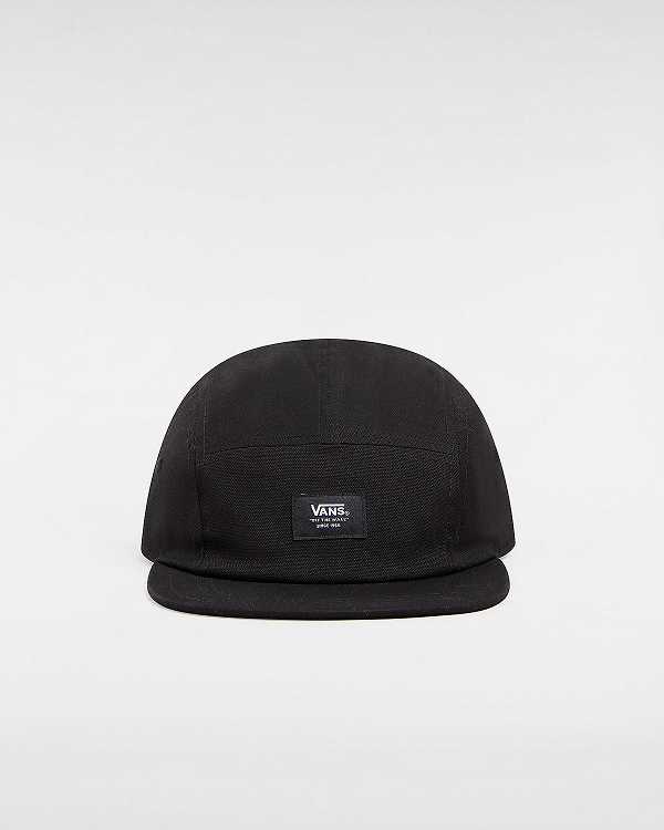 Black Unisex Vans Easy Patch Camper Hats Australia | VN9748123