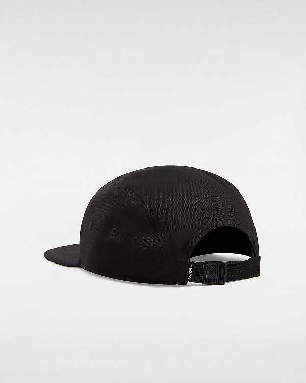 Black Unisex Vans Easy Patch Camper Hats Australia | VN9748123