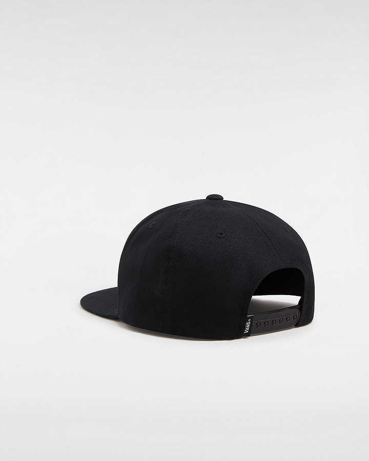 Black Unisex Vans Full Patch Hats Australia | VN4938105