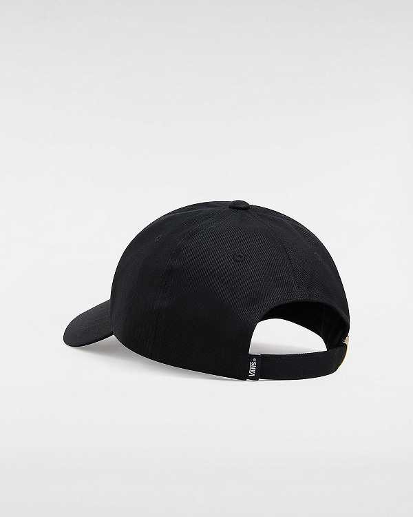 Black Unisex Vans Half Box Curved Bill Jockey Hats Australia | VN9058176