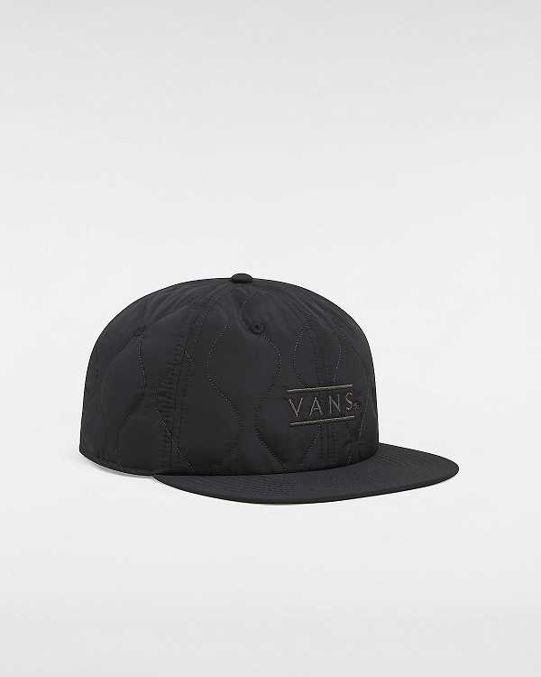 Black Unisex Vans Half Box Low Unstructured Hats Australia | VN4189075