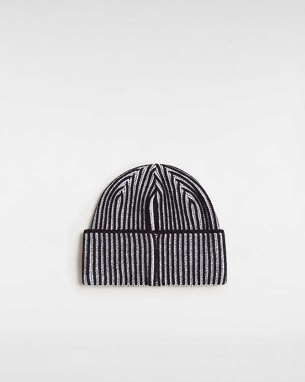 Black Unisex Vans Nesbit Cuff Beanie Australia | VN2314978