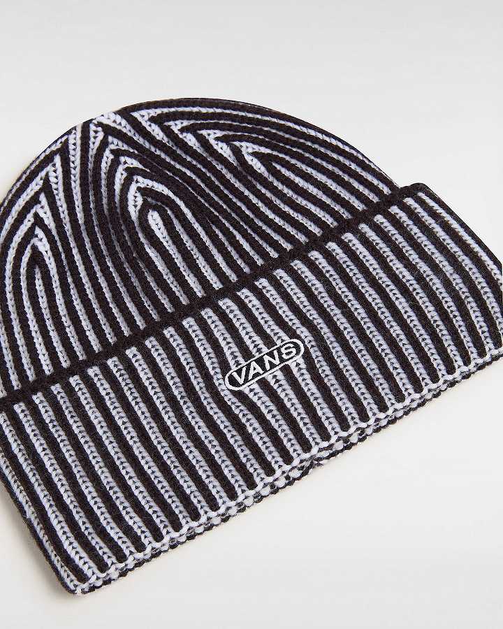 Black Unisex Vans Nesbit Cuff Beanie Australia | VN2314978